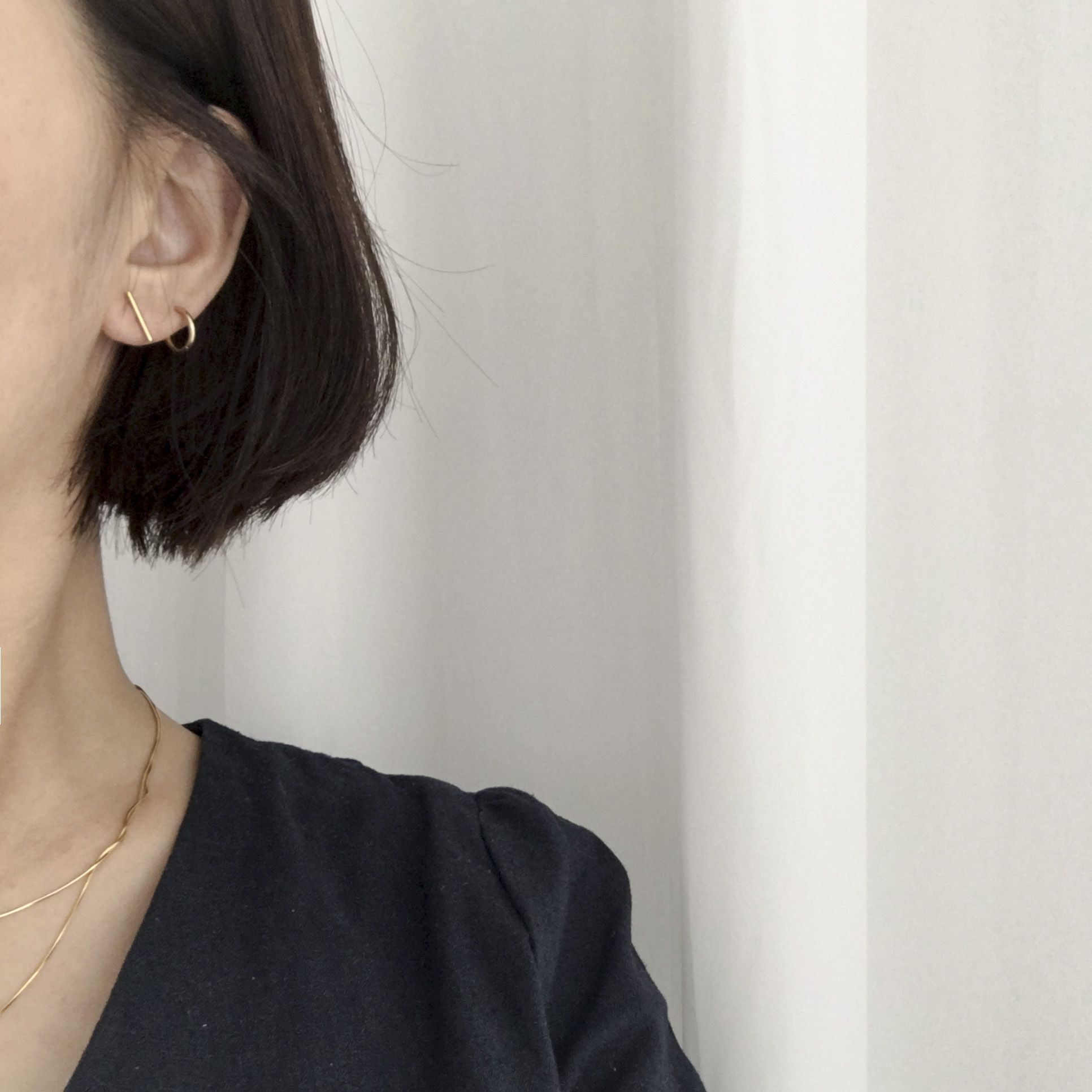 Stick Earrings 14k Earrings 14K Simple 14K Gold 14