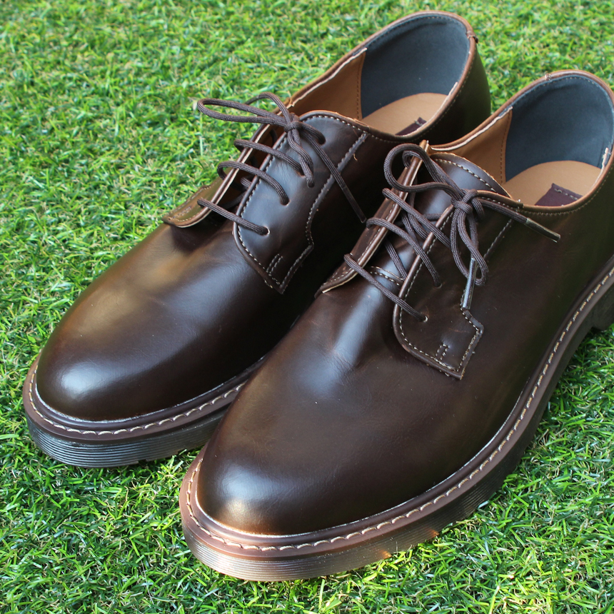 Men Leather Shoes Derby shoes Heel height 3.5cm BL