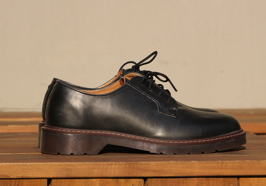 Men Leather Shoes Derby shoes Heel height 3.5cm BL