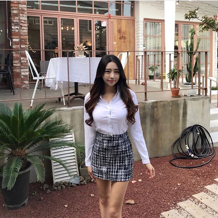 Slim V-Neck Shirt Blouse Basic Women's High Spa