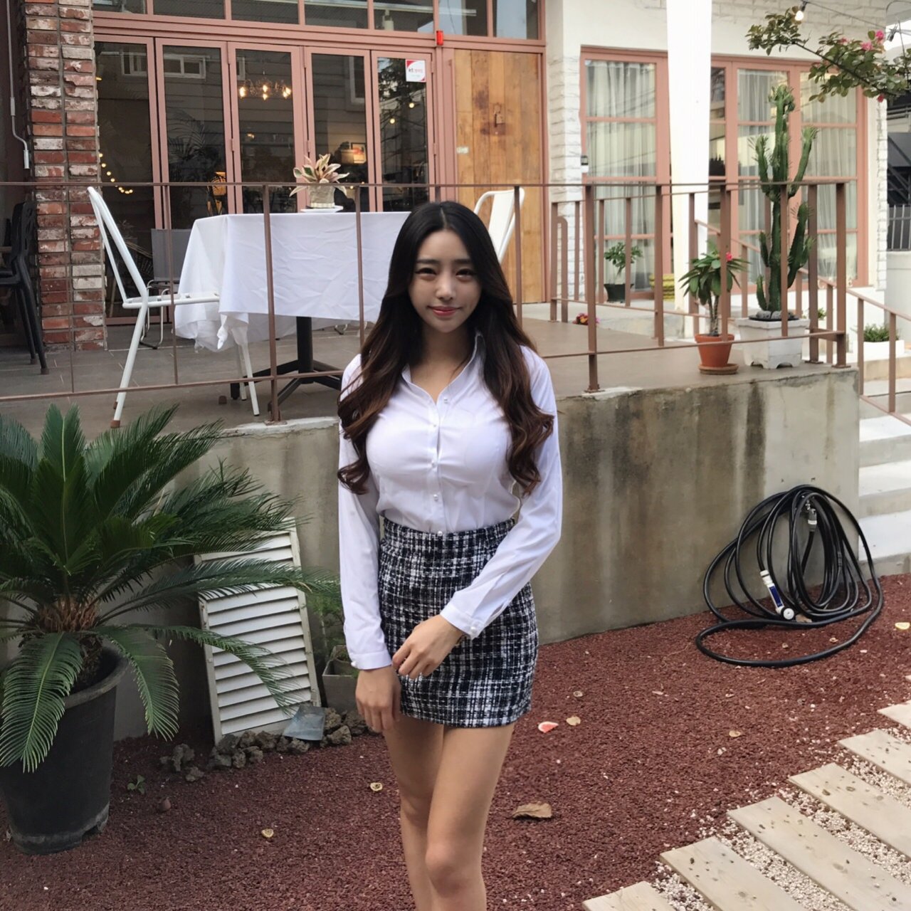 Slim V-Neck Shirt Blouse Basic Women's High Spa