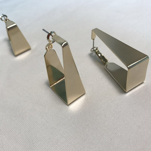 Vintage Square Earrings Modern Unique Sensibility 