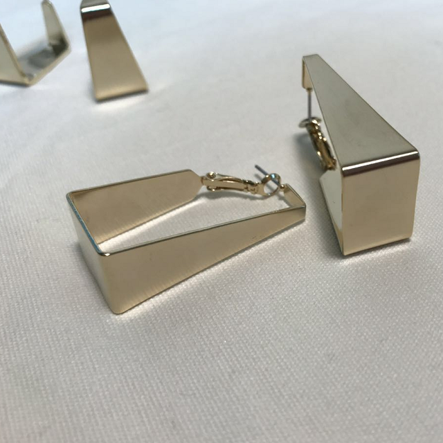 Vintage Square Earrings Modern Unique Sensibility 