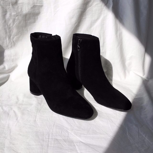 Free Shipping todi leather Ankle boots 2col cow &a