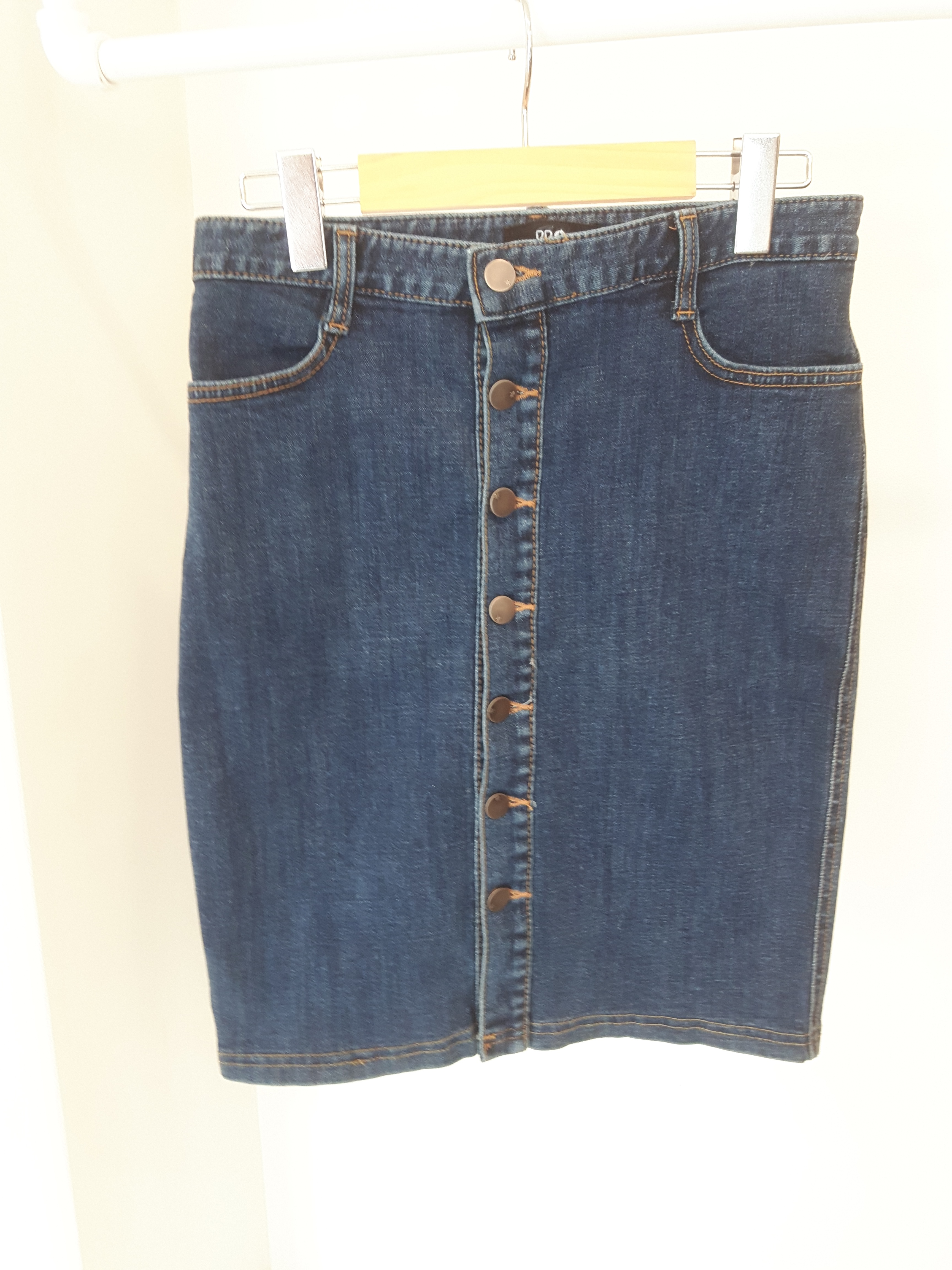 Denim Skirt Foxy wardrobe Mink button 5 pieces Chu