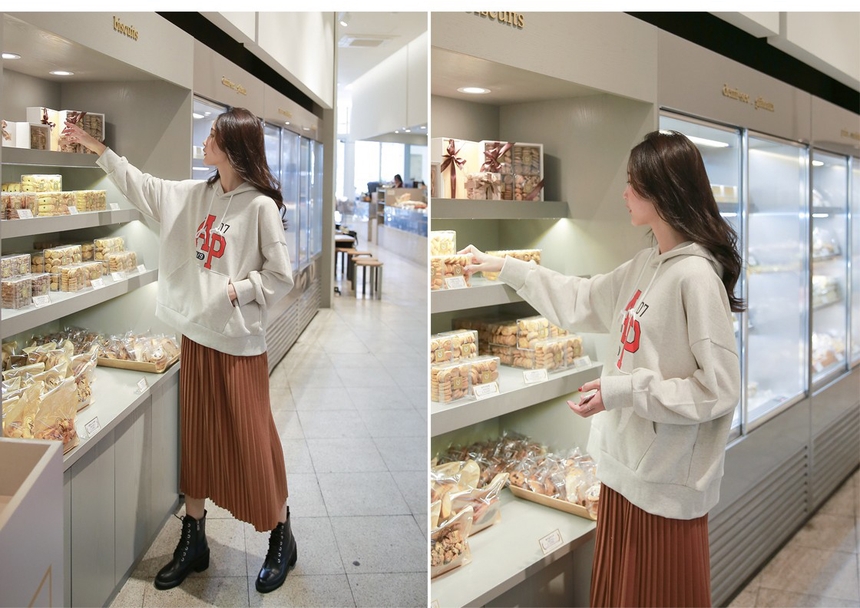 Autumn Wrinkle Bending Long Skirt Big Size Add Ple