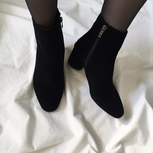 Free Shipping todi leather Ankle boots 2col cow &a