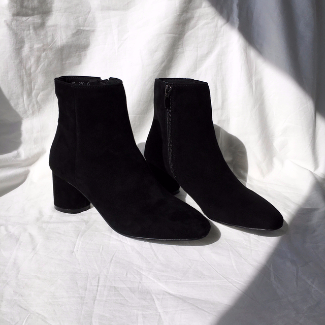 Free Shipping todi leather Ankle boots 2col cow &a