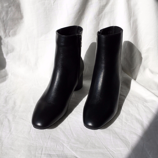 Free Shipping todi leather Ankle boots 2col cow &a