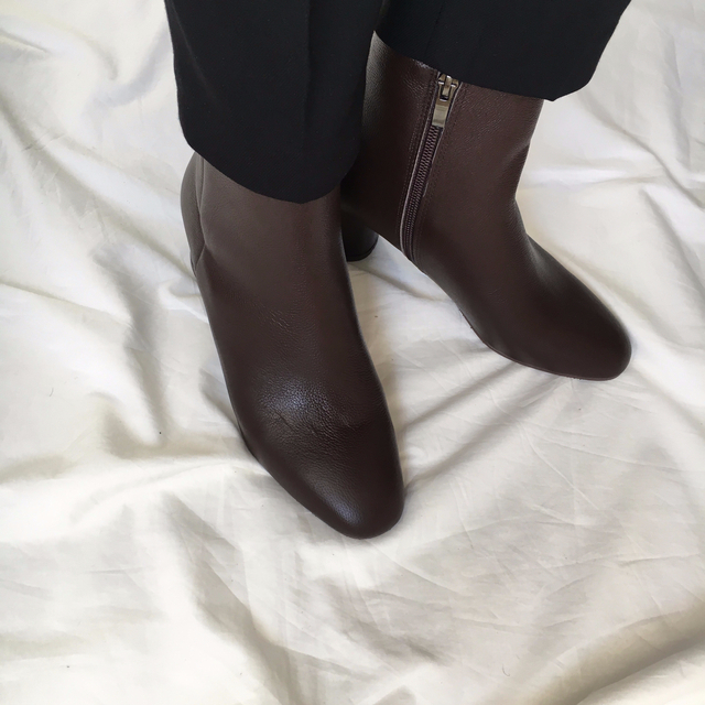 Free Shipping todi leather Ankle boots 2col cow &a