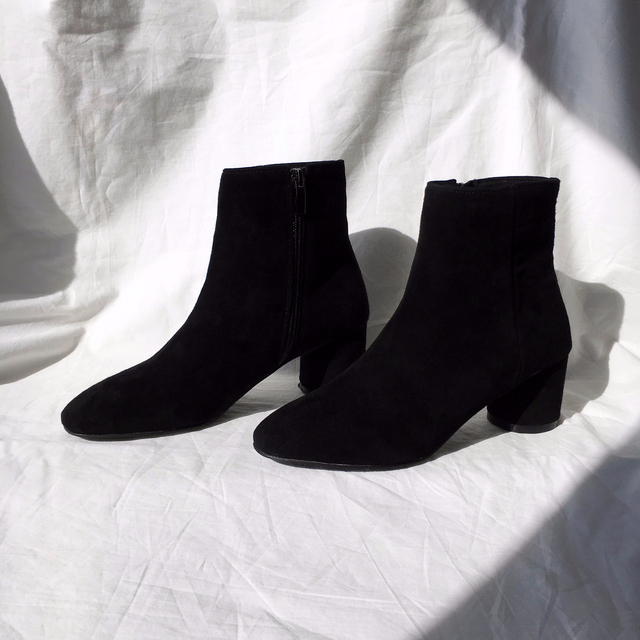 Free Shipping todi leather Ankle boots 2col cow &a