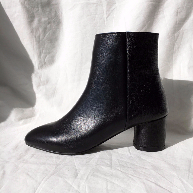Free Shipping todi leather Ankle boots 2col cow &a