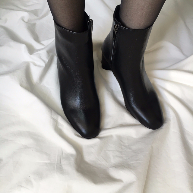 Free Shipping todi leather Ankle boots 2col cow &a