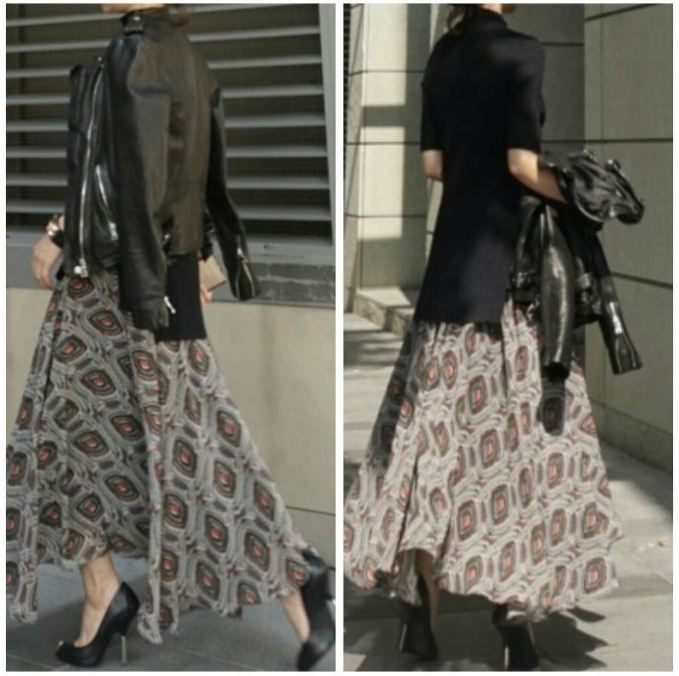 Serine Chiffon Long Skirt