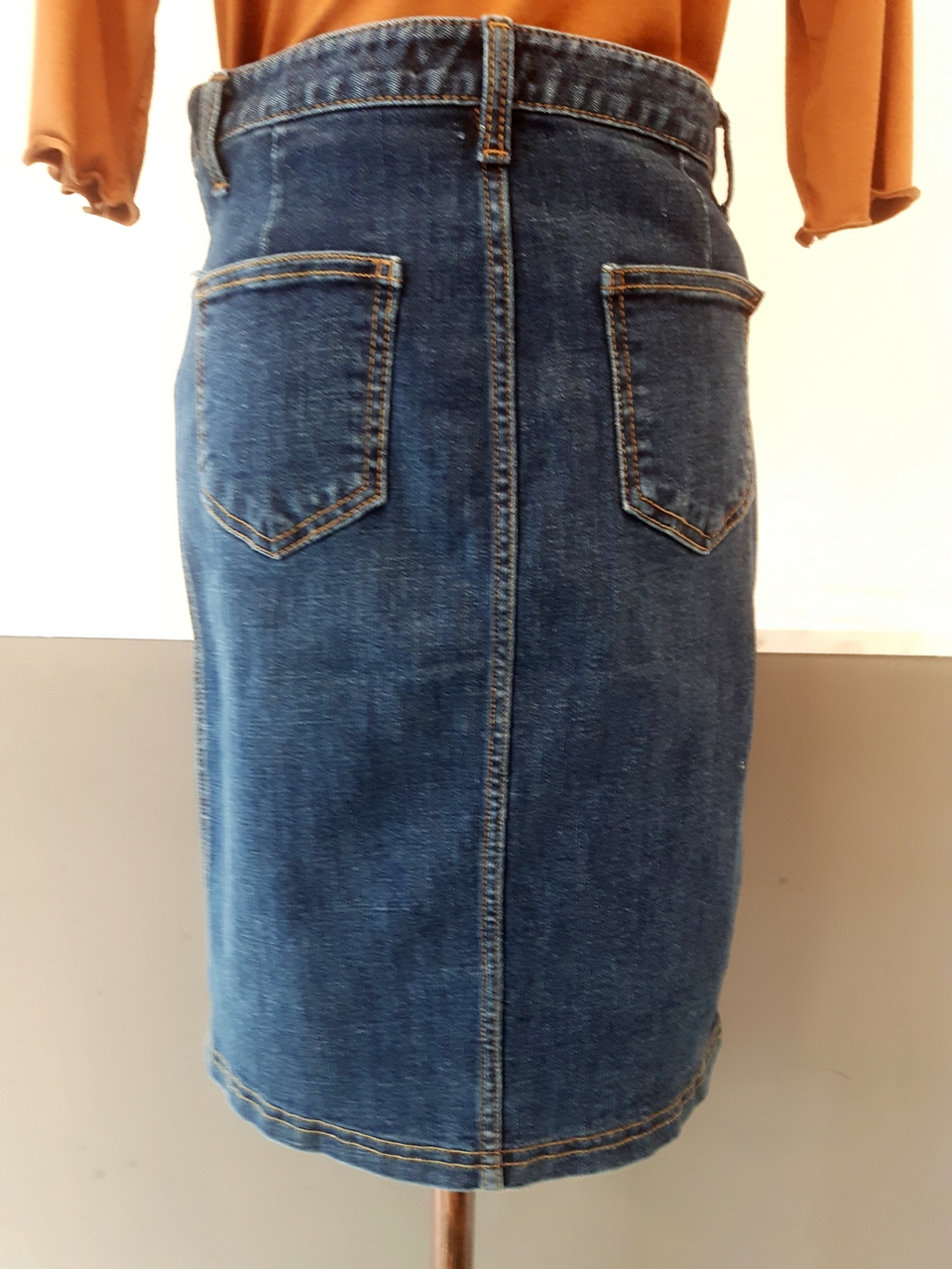 Denim Skirt Foxy wardrobe Mink button 5 pieces Chu