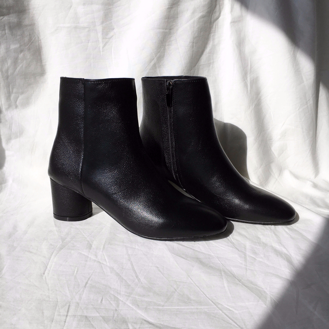 Free Shipping todi leather Ankle boots 2col cow &a