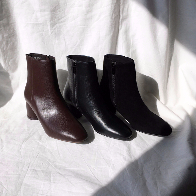 Free Shipping todi leather Ankle boots 2col cow &a