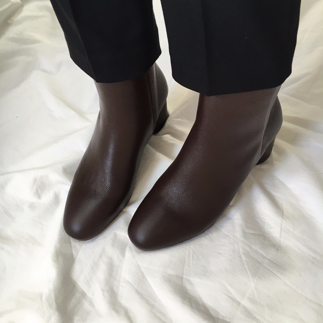 Free Shipping todi leather Ankle boots 2col cow &a