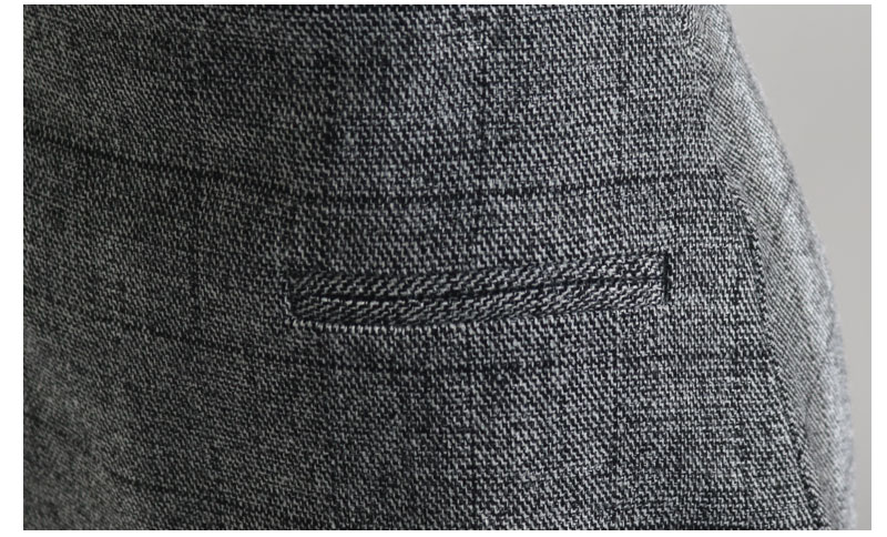 Baguette skirt black, beige wool blend Glancheck M