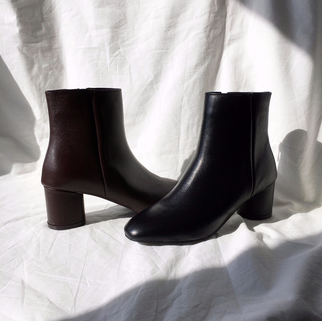 Free Shipping todi leather Ankle boots 2col cow &a