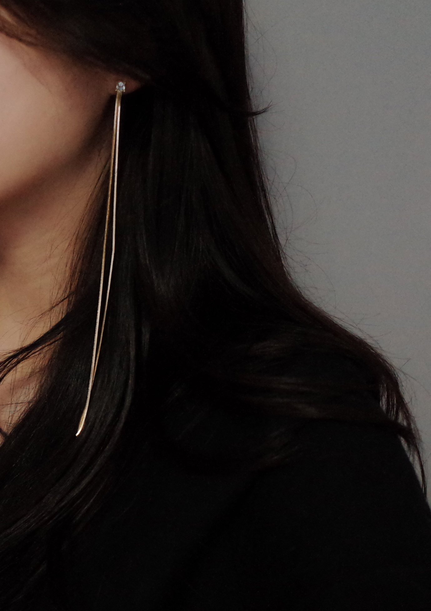 Long Double Chalange Dress Drop Earrings Handmade 