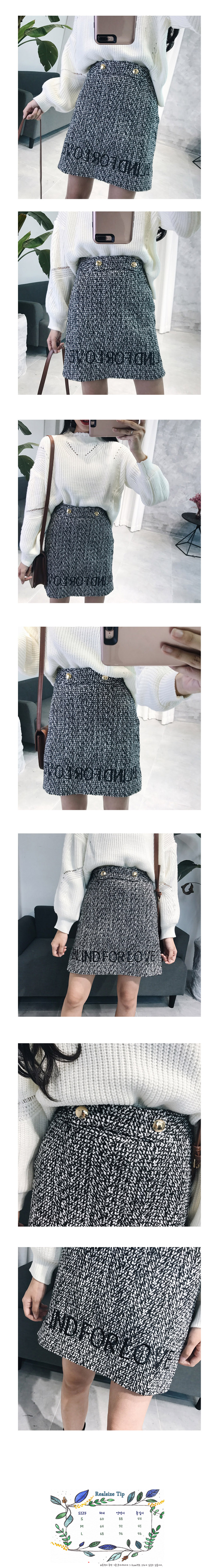 Direct imports, Cute cute tweed checkered skirt wi