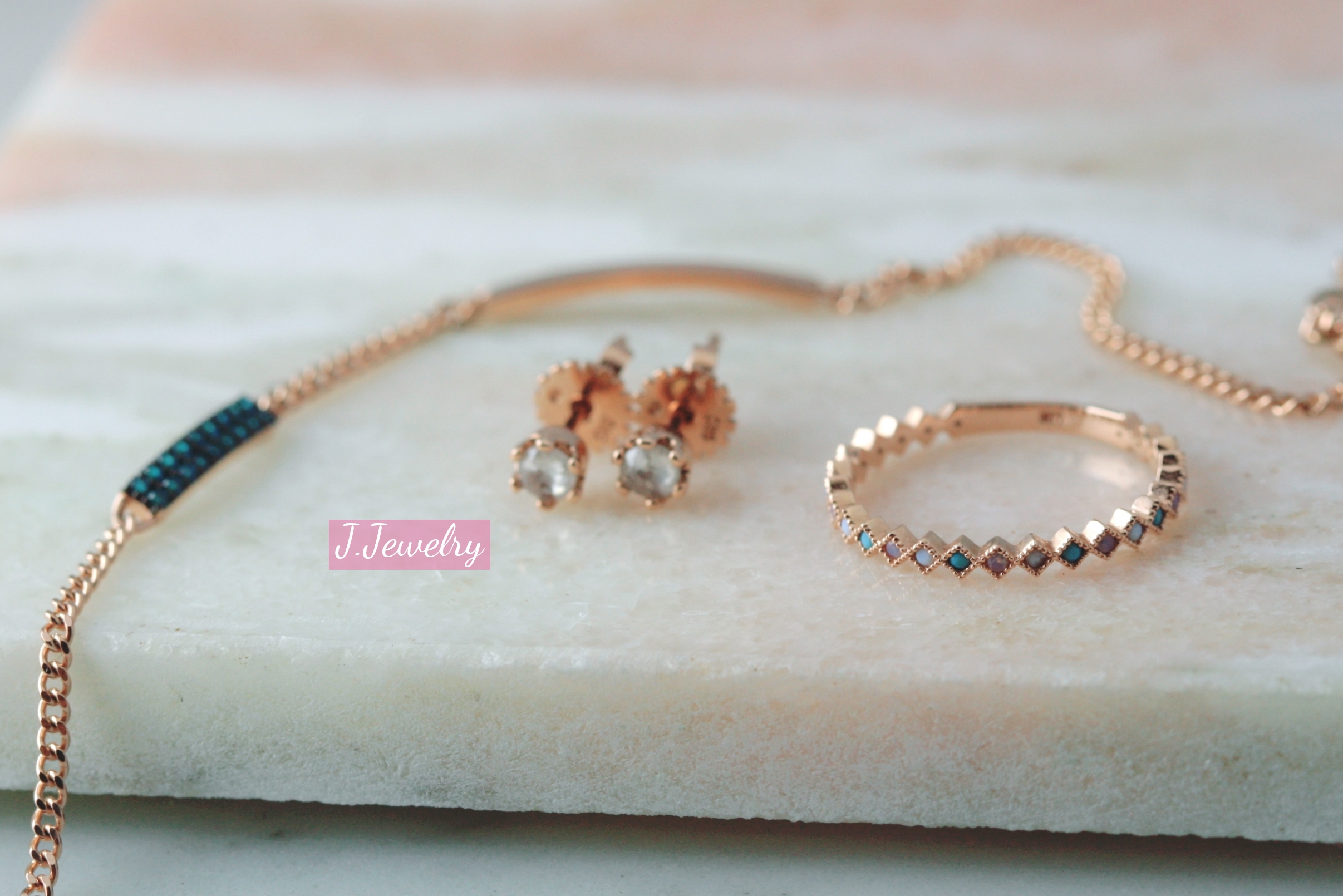 14k 18k Gray Milky Rough Diamonds Earrings Women&#