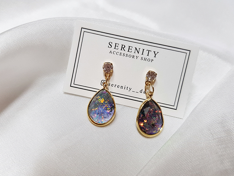 Handmade Galaxy Galaxy Earrings Luxury Gold Ring P