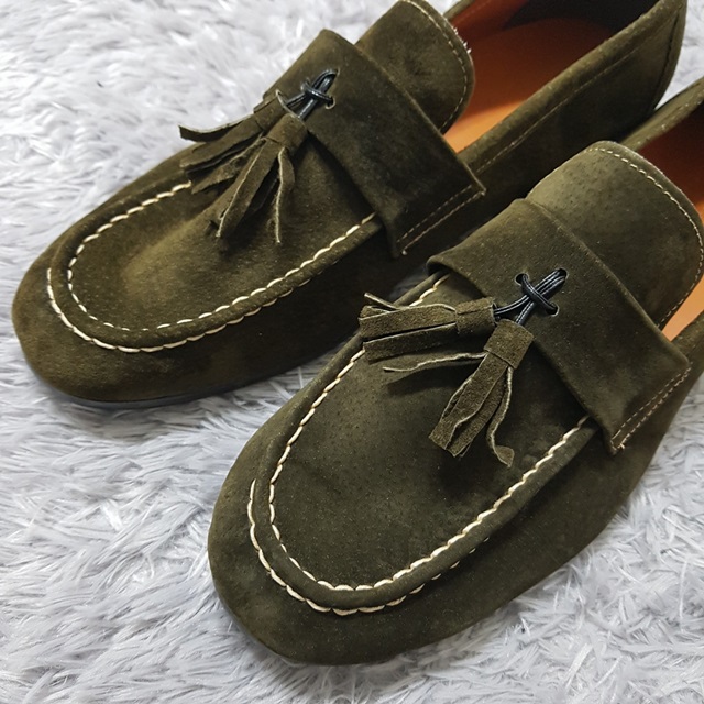 Handmade Suede Tassel Loafers 7color Paddock Weddi