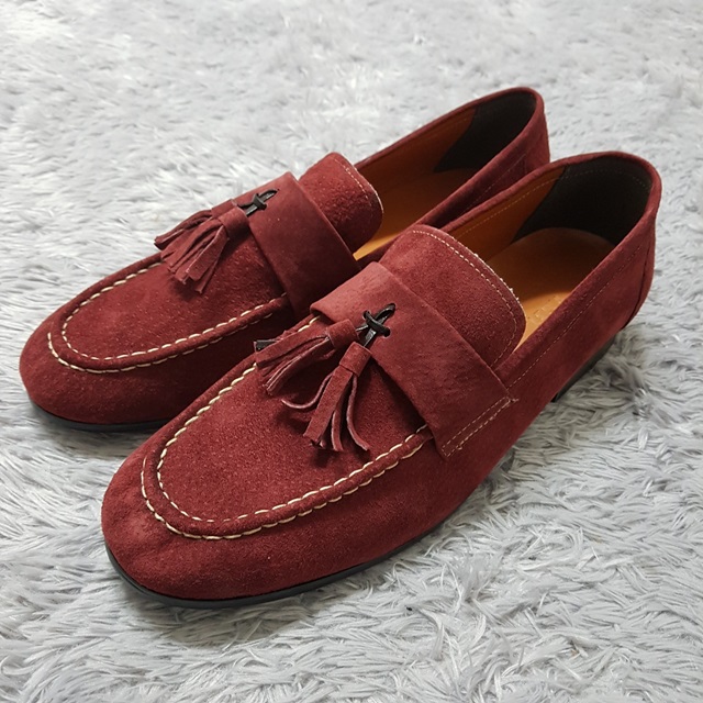 Handmade Suede Tassel Loafers 7color Paddock Weddi