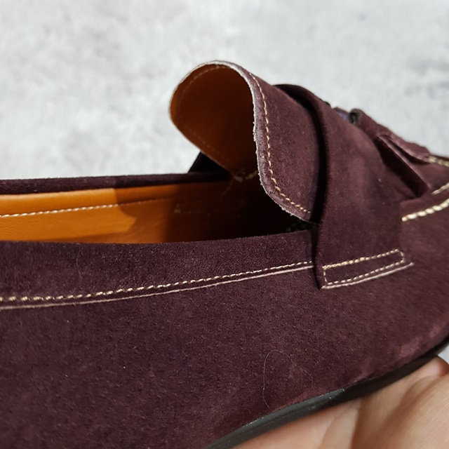 Handmade Suede Tassel Loafers 7color Paddock Weddi