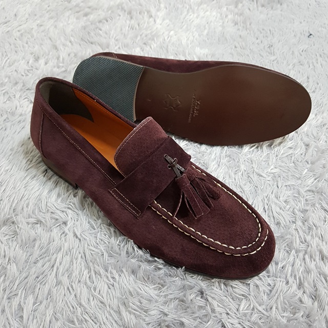 Handmade Suede Tassel Loafers 7color Paddock Weddi