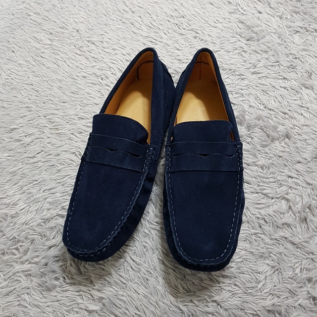 Suede driving shoes Penny loafers 4color Paddocks 