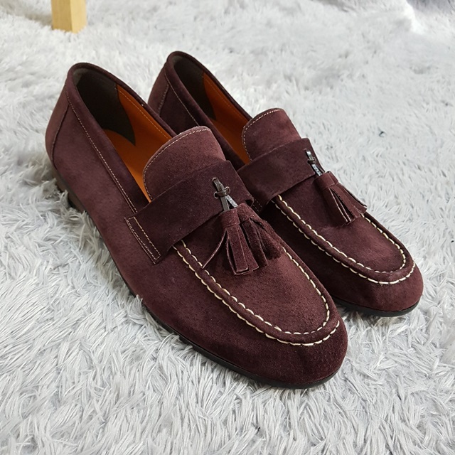 Handmade Suede Tassel Loafers 7color Paddock Weddi