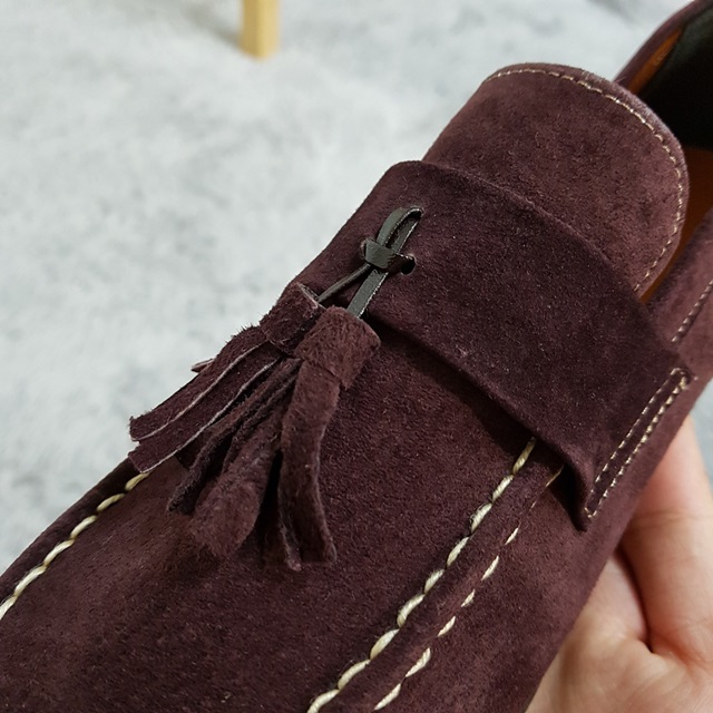 Handmade Suede Tassel Loafers 7color Paddock Weddi