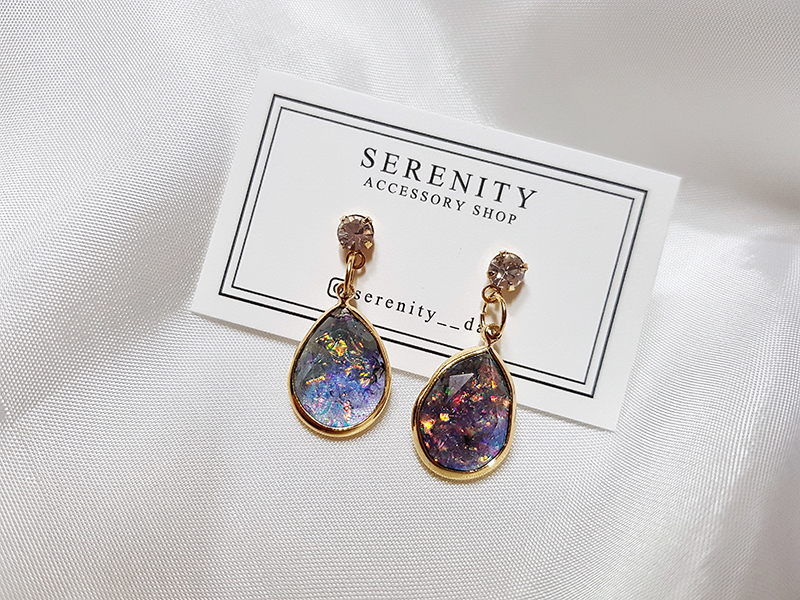 Handmade Galaxy Galaxy Earrings Luxury Gold Ring P