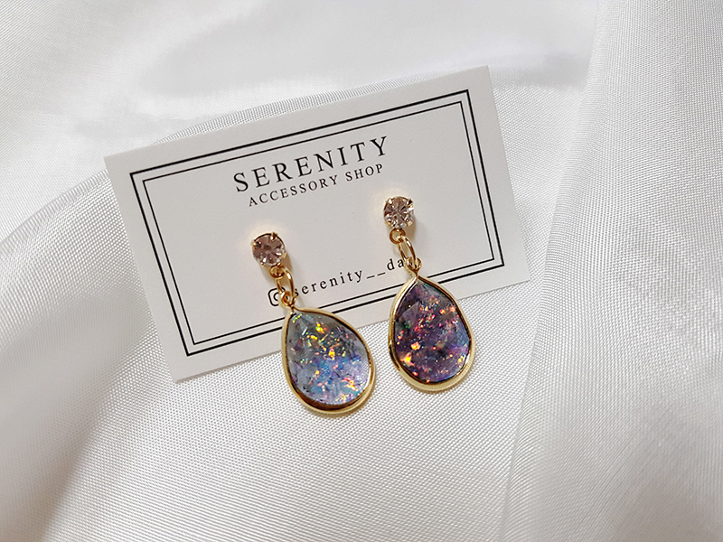 Handmade Galaxy Galaxy Earrings Luxury Gold Ring P