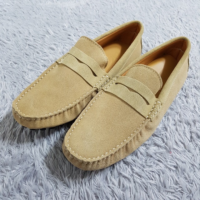 Suede driving shoes Penny loafers 4color Paddocks 