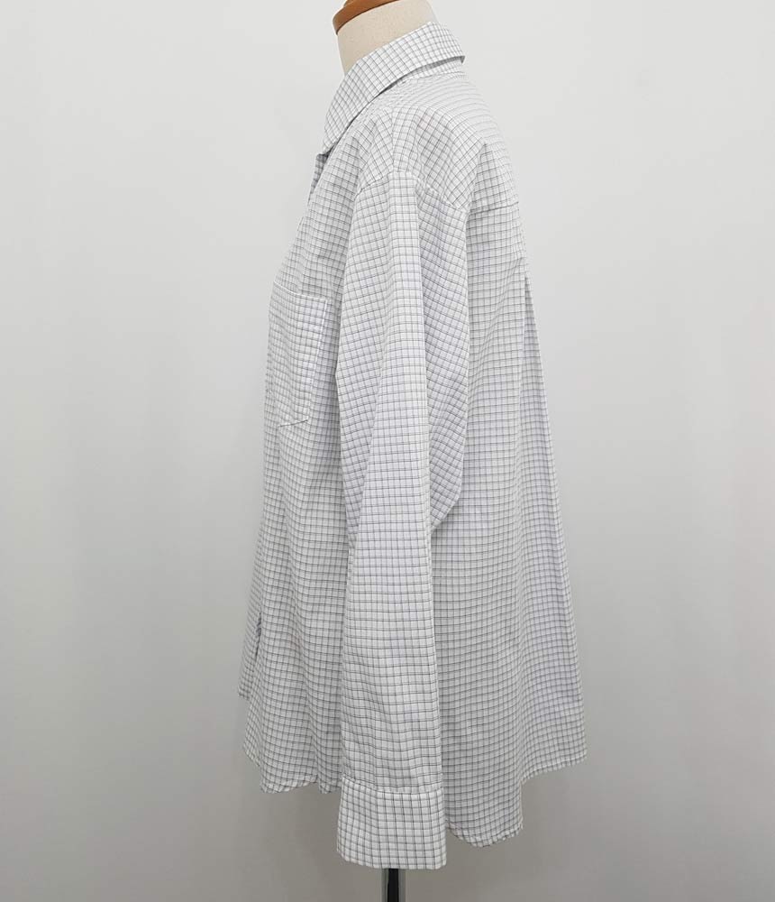 Cracker Check Shirt 2COLOR Semi Office Look Date L