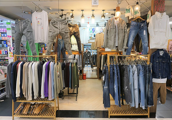 Korea Jeans Pants Green Cargo Cargo Slim Exhaust B