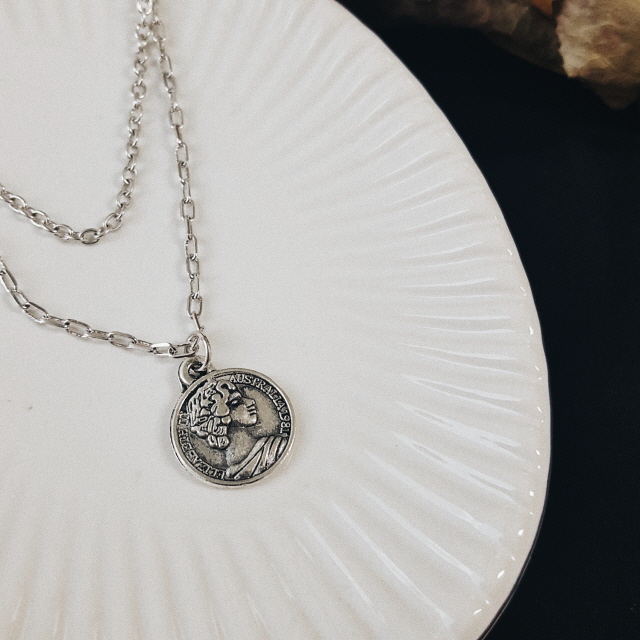 Mycenae Layered Necklace Vintage Necklace Pendant 