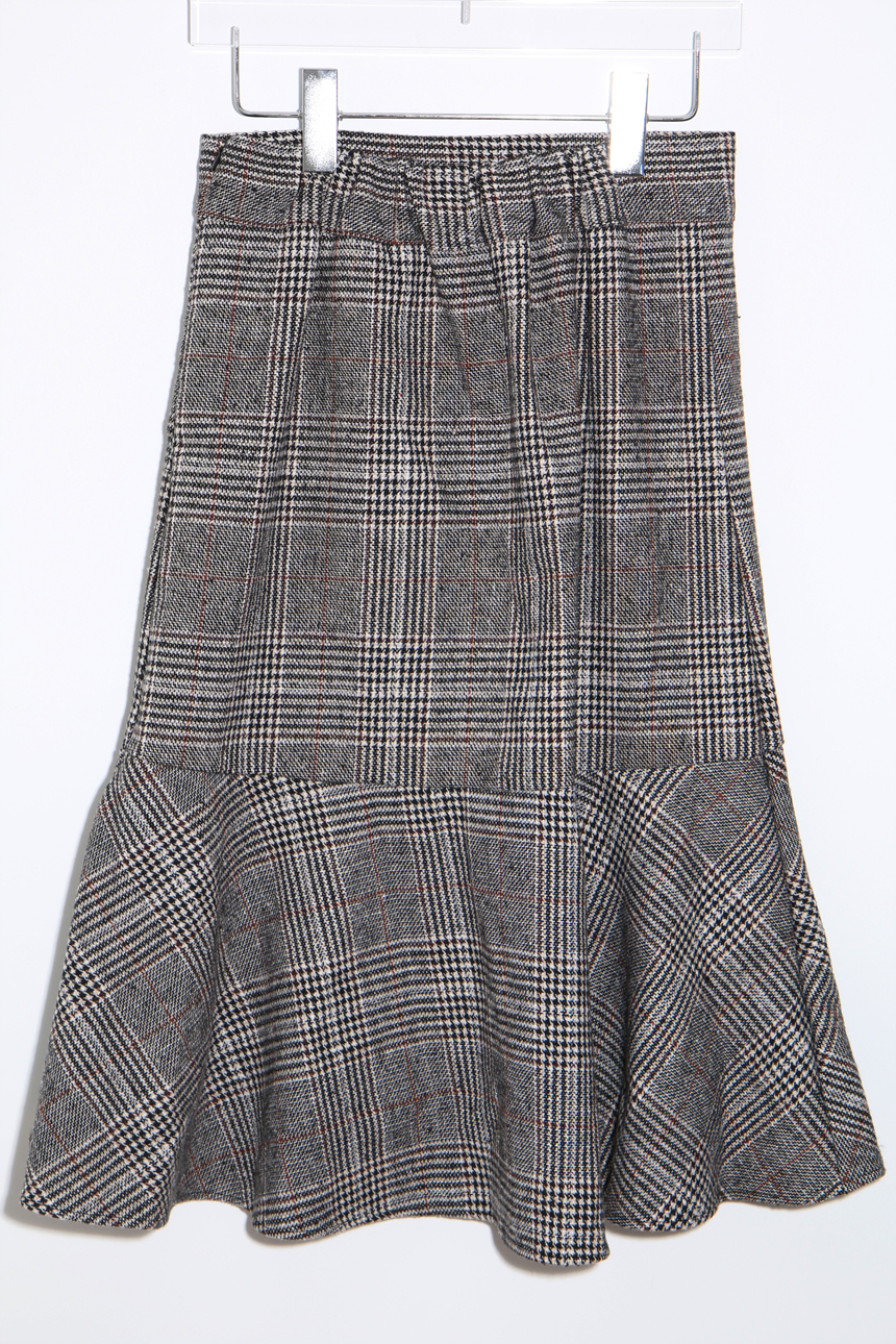 Checked Mermaid Unavailable Fall Winter Woolen Loo