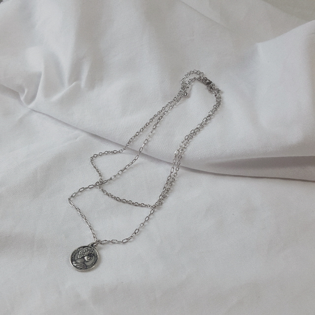 Mycenae Layered Necklace Vintage Necklace Pendant 