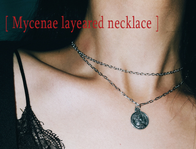 Mycenae Layered Necklace Vintage Necklace Pendant 