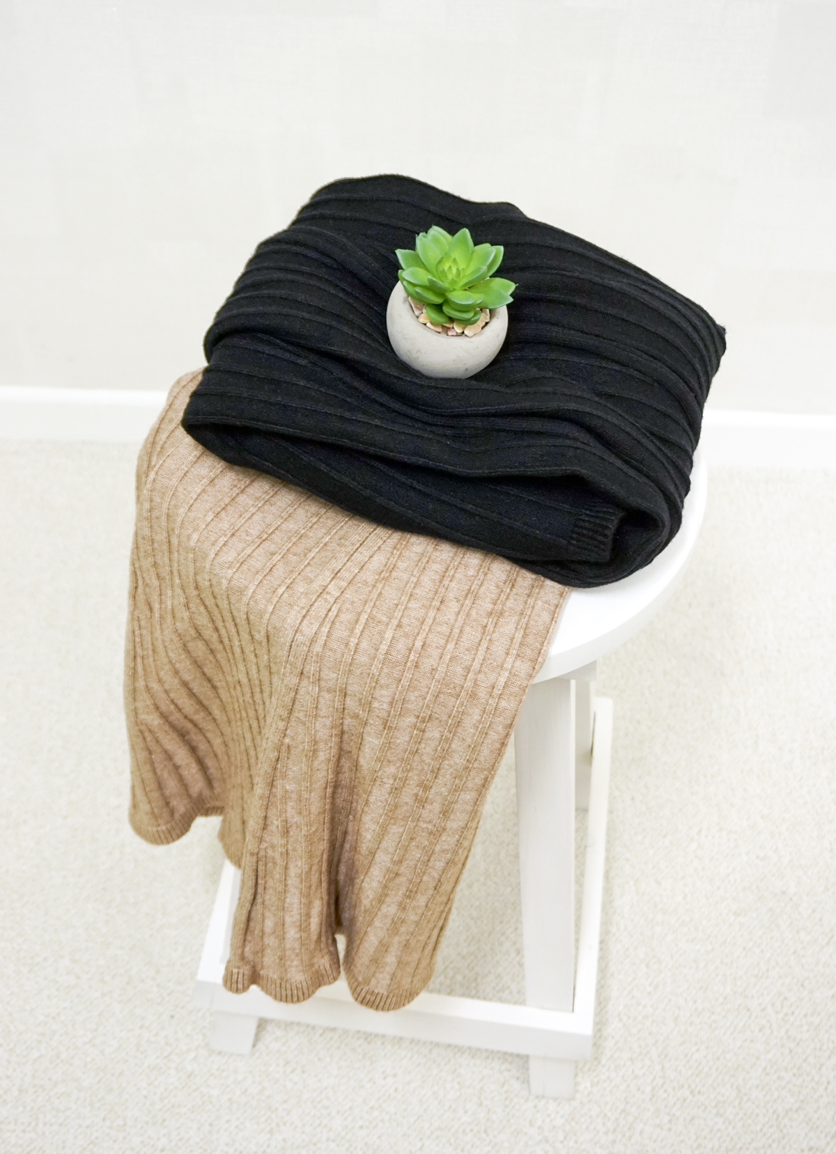 Knit Banding Flare Skirt Winter Long Autumn Long