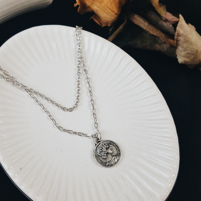 Mycenae Layered Necklace Vintage Necklace Pendant 