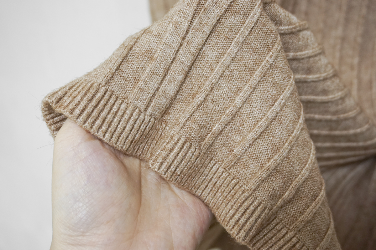 Knit Banding Flare Skirt Winter Long Autumn Long