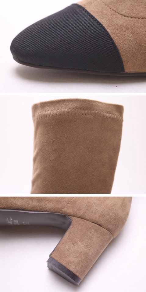 Yucca Market Suede Span Daily Angle Boots 3color R