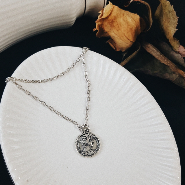 Mycenae Layered Necklace Vintage Necklace Pendant 