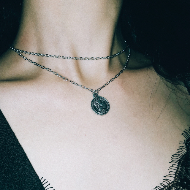 Mycenae Layered Necklace Vintage Necklace Pendant 